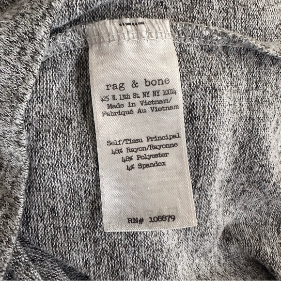 Rag & Bone Melrose Mini Dress in Marl Gray Size Small Heather Gray - Picture 5 of 6